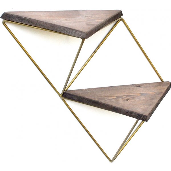 Walter wandplank 75 - Walnoot/goud