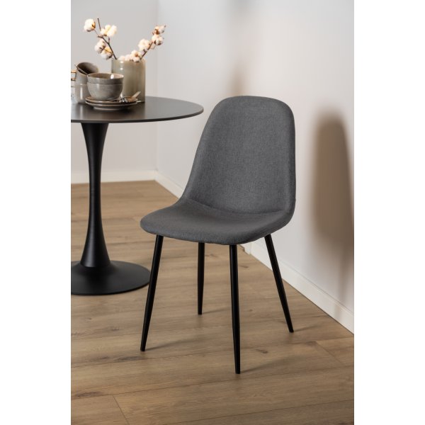 Chaise de salle  manger Celia - Gris fonc