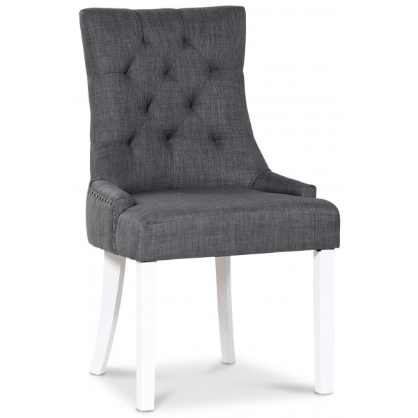 Paris matgrupp svart bord med 4 st Tuva stolar i grått tyg med rygghandtag Paris matgrupp svart bord med 4 st Tuva stolar i grått tyg med rygghandtag