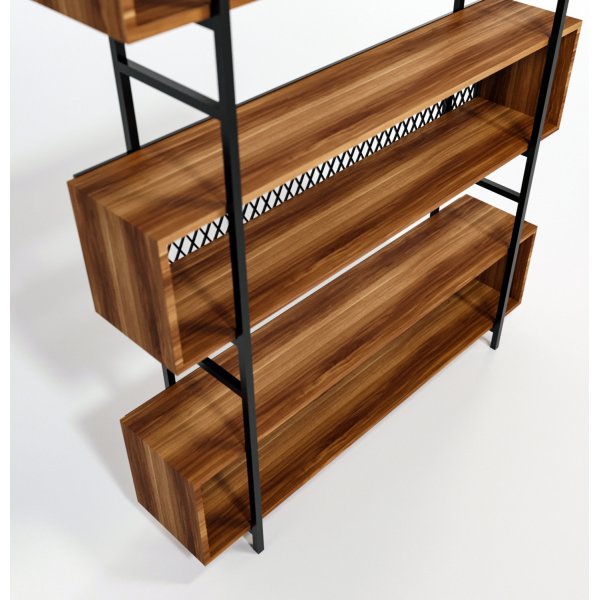 Araf bokhylla 140 cm - Valnt