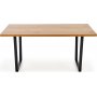 Gentofte matbord 160 cm - Ek/svart