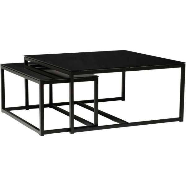 Pierre soffbord 100 x 100 cm - Svart
