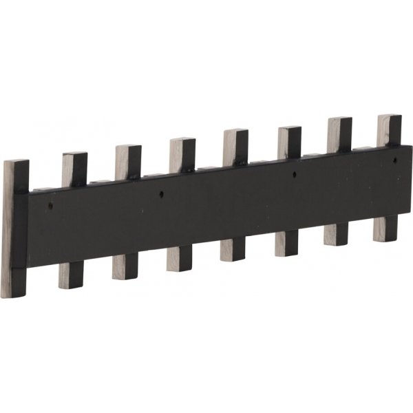 Nimes kroklist 75 x 13 cm - Whitewash/svart