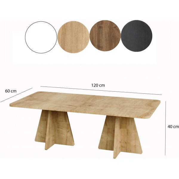 Table basse Mushroom 120 x 60 cm - Chêne saphir Table basse Mushroom 120 x 60 cm - Chêne saphir