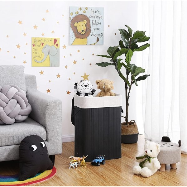 Panier à linge Carolin 72 l - Noir Panier à linge Carolin 72 l - Noir