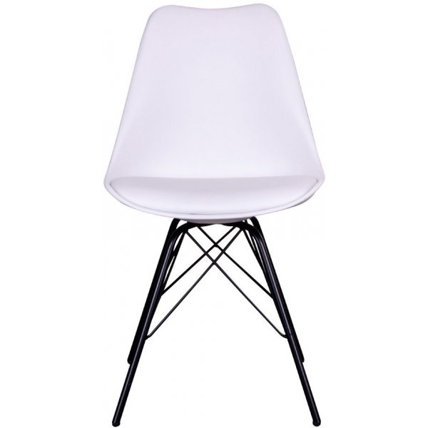 Oslo Matstol - Vit/svart Oslo Matstol - Vit/svart