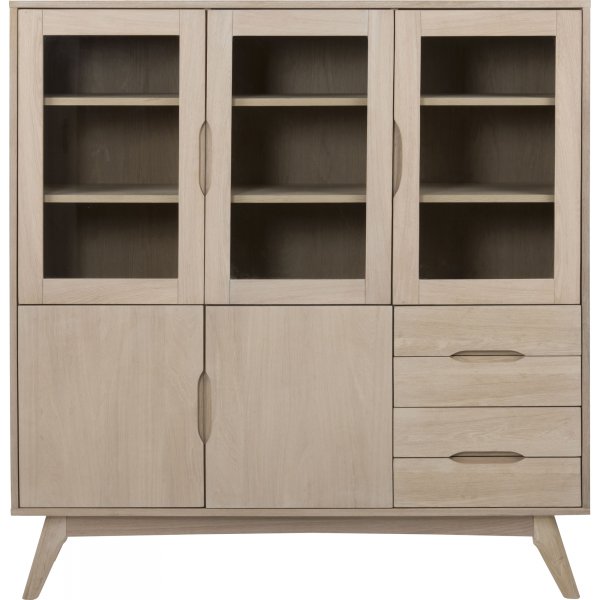 Marte vitrinskåp 140 cm - Ek Marte vitrinskåp 140 cm - Ek