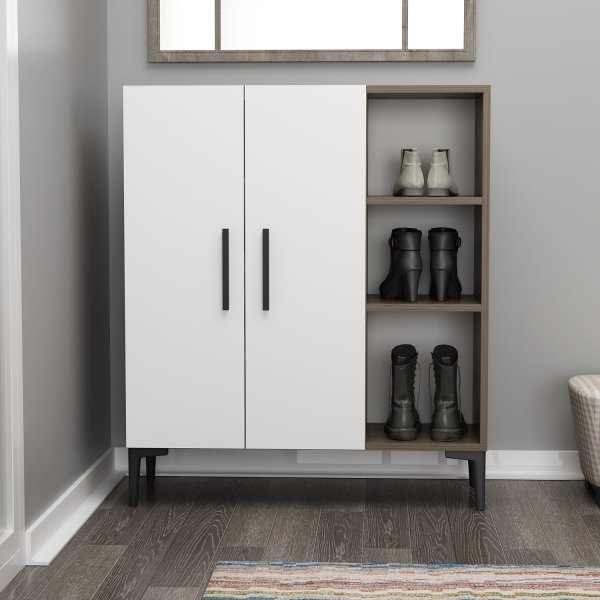 Armoire Viva - Noyer/blanc Armoire Viva - Noyer/blanc