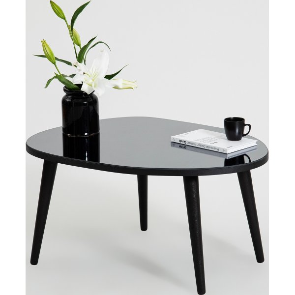 Table basse Gusto 75 x 55 cm - Noir/fumée Table basse Gusto 75 x 55 cm - Noir/fumée