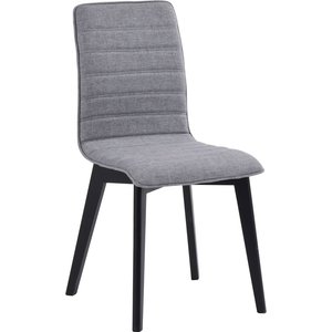 2 st Aniyah stol - Ljusgrå/svartbetsad ek - Klädda & stoppade stolar