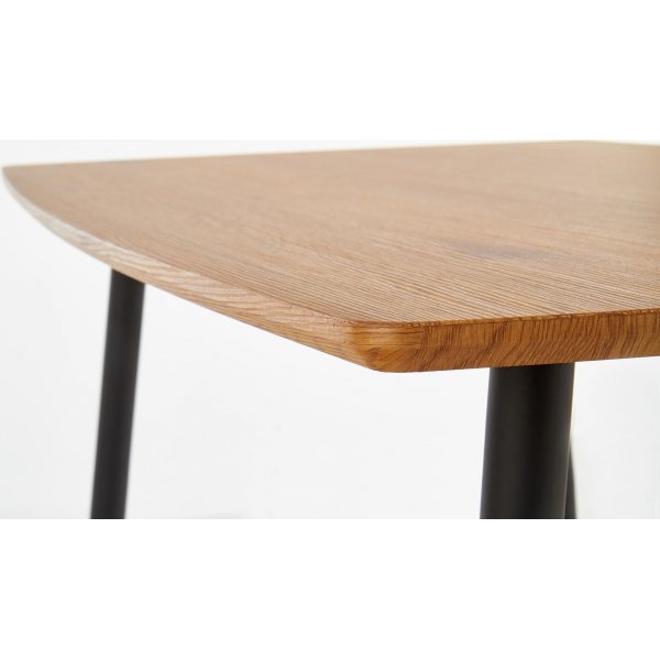 Table à manger Sidon 120 x 70 cm - Chêne/noir Table à manger Sidon 120 x 70 cm - Chêne/noir