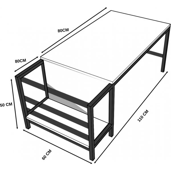 Contempo soffbord - Antracit
