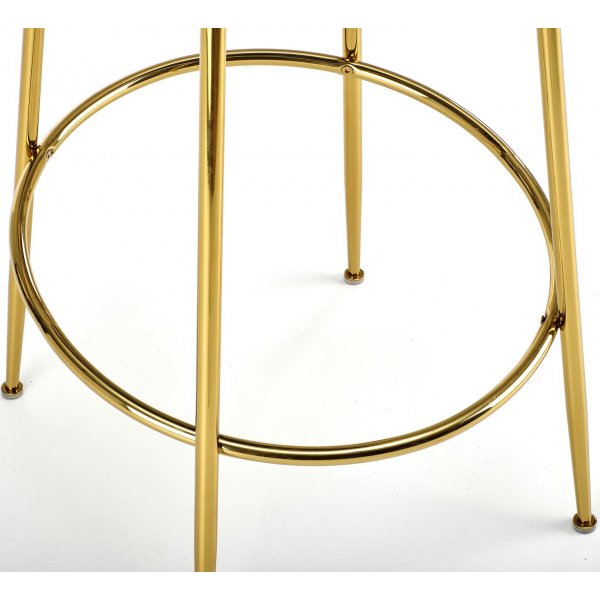 Tabouret de bar beige/dor