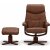 Fauteuil pivotant Berlin - Cuir marron