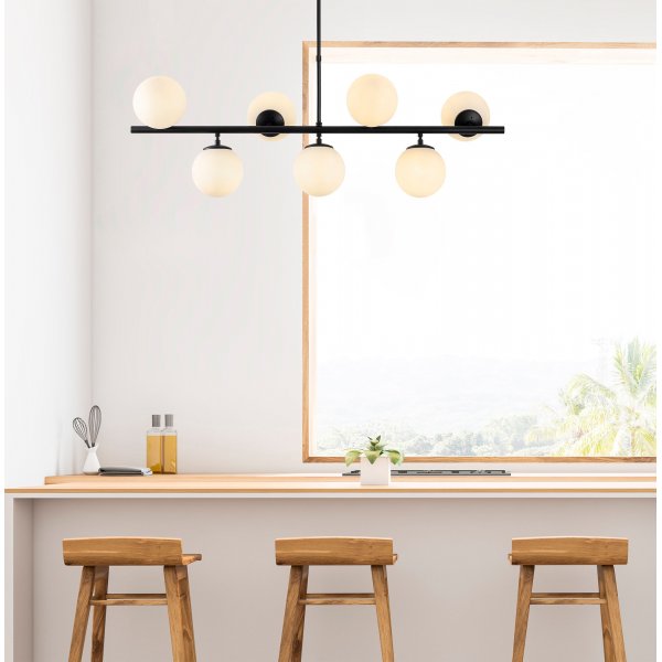 Plafonnier  facettes 10525 - Noir