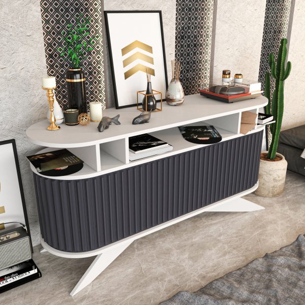 Buffet Stormy - Blanc/anthracite Buffet Stormy - Blanc/anthracite