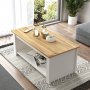 Luvio soffbord 14, 100x50 cm - Ek/vit
