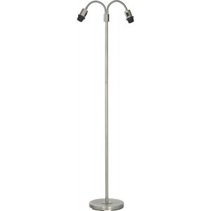 Lampadaire Amy deux bras - Chrome - 150 cm