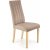 Chaise de salle  manger chin - Velours beige/htre