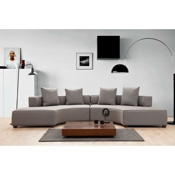 Canapé en U Gloria 360 cm - Gris Canapé en U Gloria 360 cm - Gris
