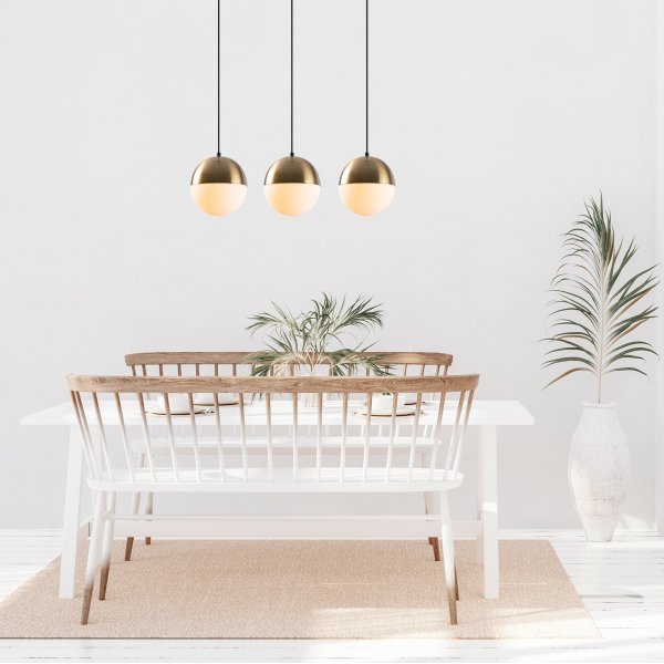 Plafonnier Bastos 6146 - Laiton/blanc Plafonnier Bastos 6146 - Laiton/blanc