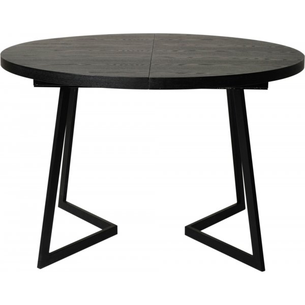 Wendi matbord 120-165 x 120 cm - Svart ask