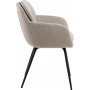 Dora karmstol - Beige/matt svart
