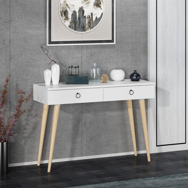 Arden avlastningsbord 72/100 x 35 cm - Vit Arden avlastningsbord 72/100 x 35 cm - Vit