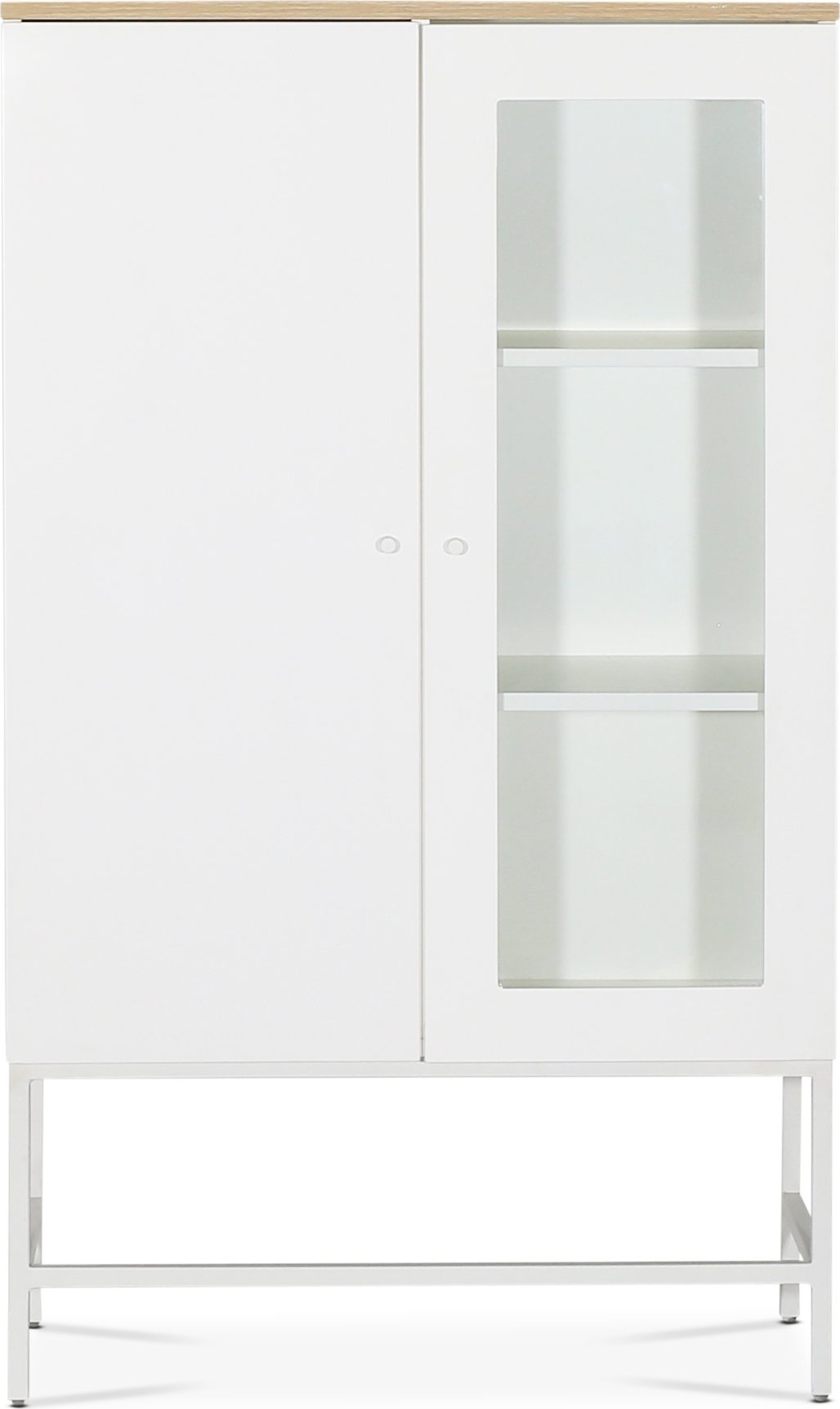 Edge highboard - Vit h�gtryckslaminat (HPL) + Textilv�rd f�r m�bler