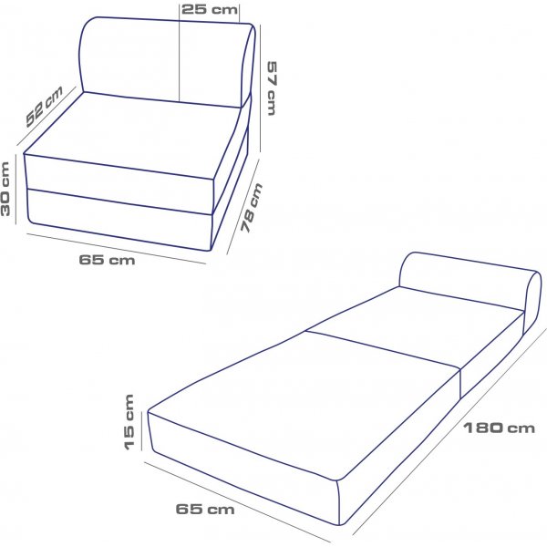 Canapé-lit Magic - Marron clair Canapé-lit Magic - Marron clair