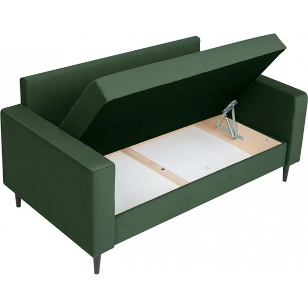 Canapé Rimi 2 places avec rangement - Vert Canapé Rimi 2 places avec rangement - Vert