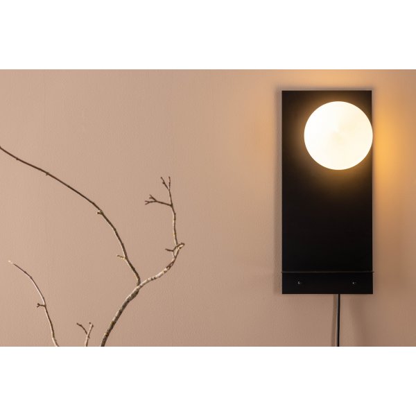 Troyes wandlamp - Zwart/wit