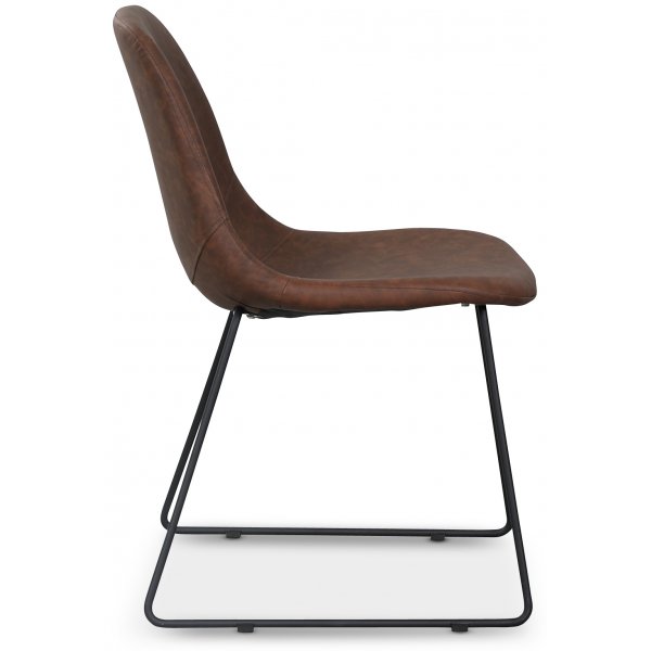 Atlantic sled stol - Brun vintage PU