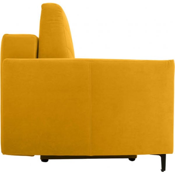 Logan 3-sits bäddsoffa - Gul Logan 3-sits bäddsoffa - Gul