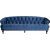 Soffa chesterfield 3-sits soffa i bl� sammet
