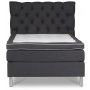 Hilton Deluxe Presley kontinentalsng antracit - 5-zons Pocketsystem