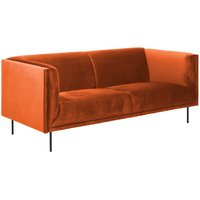 Savona 3-sits soffa - Orange velour Savona 3-sits soffa - Orange velour