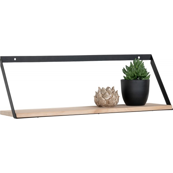 Étagère murale Basel - Beige/noir Étagère murale Basel - Beige/noir