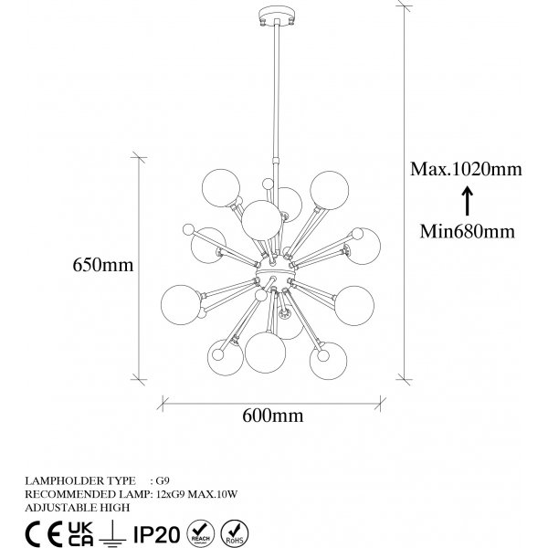 Plafonnier Cavo 11575 - Vintage