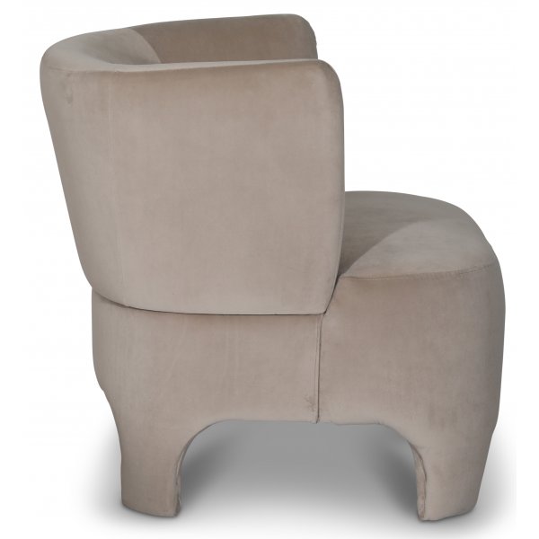 Combo fåtölj i beige sammet Combo fåtölj i beige sammet