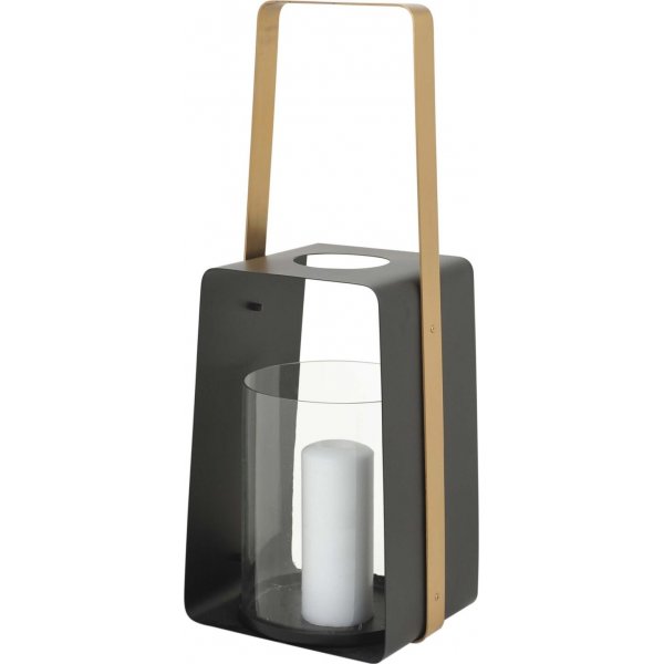 Lyngör ljuslykta liten - Svart/guld Lyngör ljuslykta liten - Svart/guld