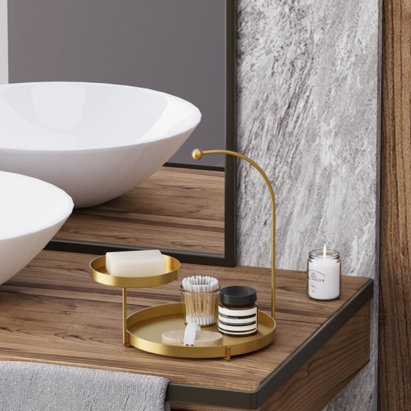 Plat décoratif Knidos - Or Plat décoratif Knidos - Or