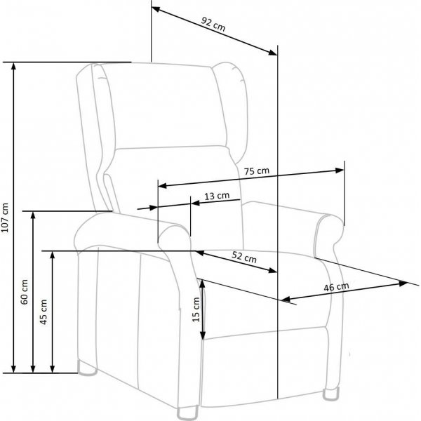 Fauteuil inclinable - Beige Fauteuil inclinable - Beige