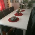 Kundbild Sandhamn matgrupp - Bord inklusive 6 st stolar - Vit: Hade kollat på många olika , jag...