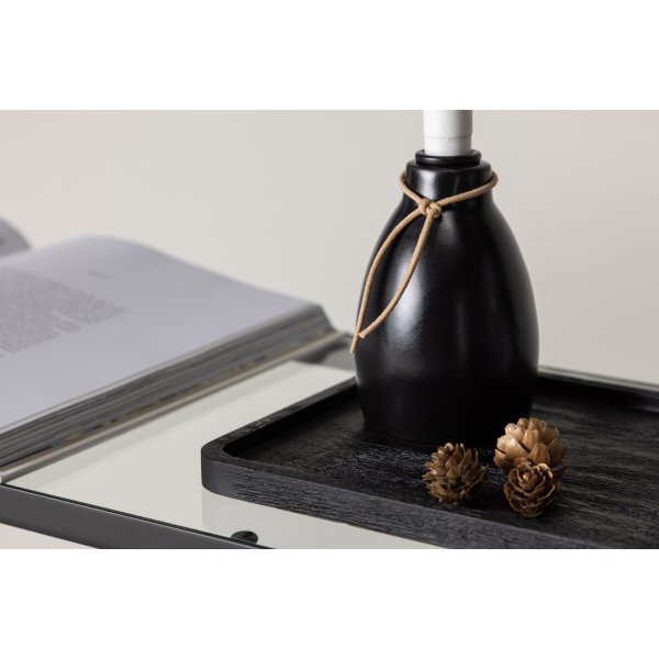 Ulricehamn LED-ljusstake 31 x 9 cm - Svart/Vit Ulricehamn LED-ljusstake 31 x 9 cm - Svart/Vit