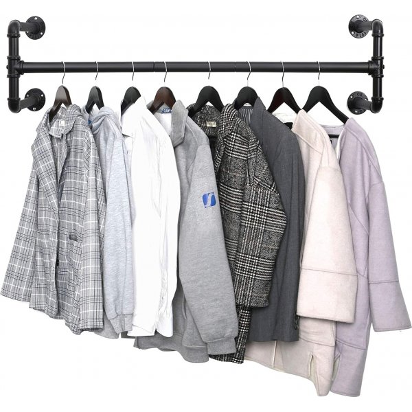 Tringle  vtements Commander, lot de 2 - Noir