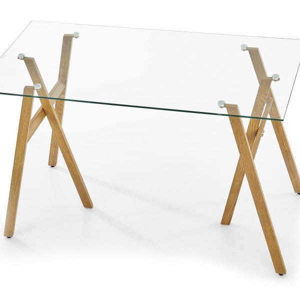 Misty skrivbord 120x60 cm - Ek / Glas Misty skrivbord 120x60 cm - Ek / Glas