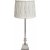 Linn Pliss Stygn bordslampa - Offwhite/krom - 66 cm