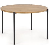 Tanzi matbord Ø120cm - Ek/svart
