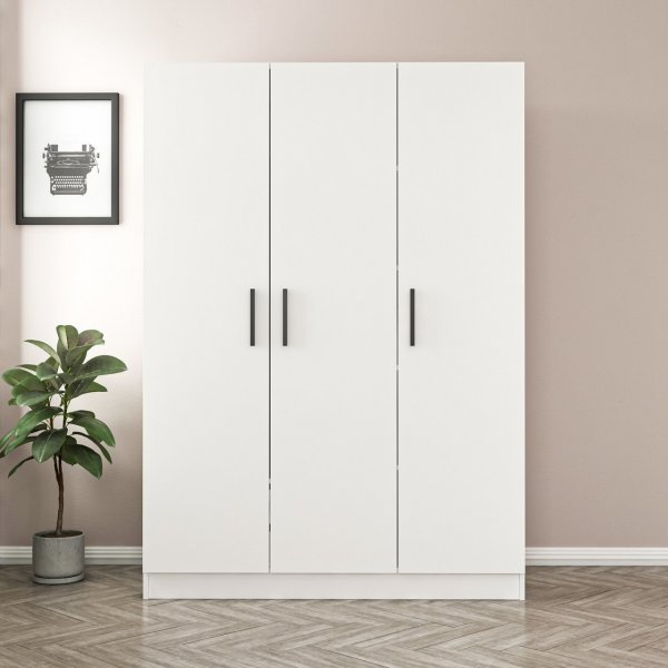 Rizada garderob 135x52x210 cm - Vit Rizada garderob 135x52x210 cm - Vit